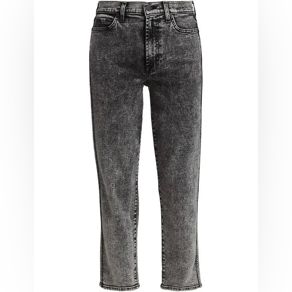 7 For All Mankind Women's High Waist Cropped Straight Jeans - Picture 7 of 9